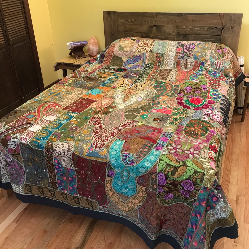 Handmade Embroidered Indian Tapestry